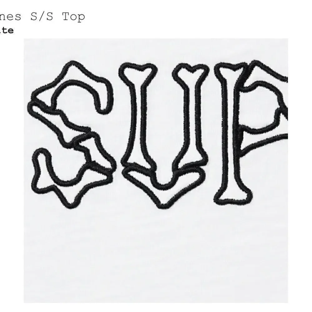 COPY - Bones S/S Top “white” - Picture 2 of 3